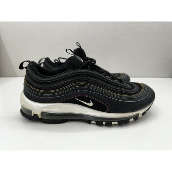 Nike Air Max 97 Shoes Womens Size 10 Black Multi Color Stitching CK0738-001 - Picture 1 of 11